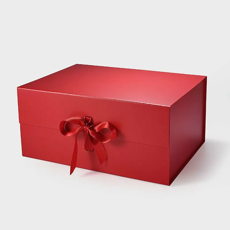 Boite cadeau aimantée rouge - emballage cadeau