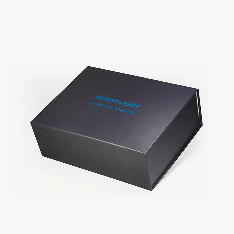 magnet layered matte black large gift boxes with lids fancy gift box