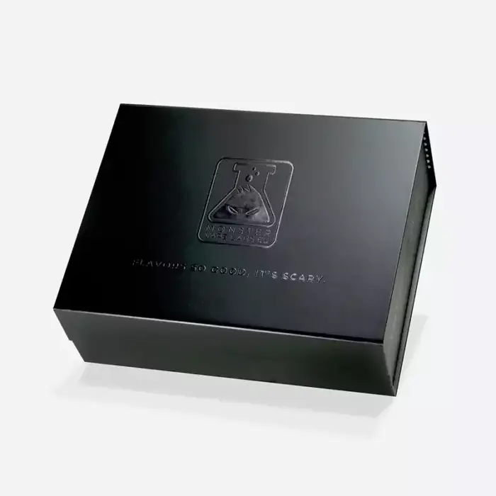 A4 Deep Black Magnetic Gift Box - Geotobox