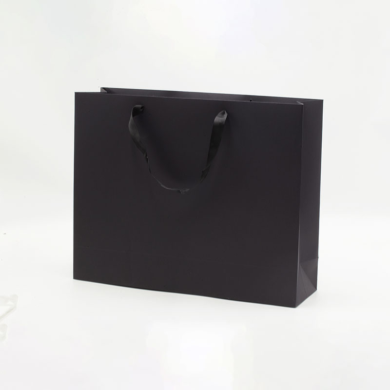 A3 Black Paper Gift Bag with Handle - Geotobox