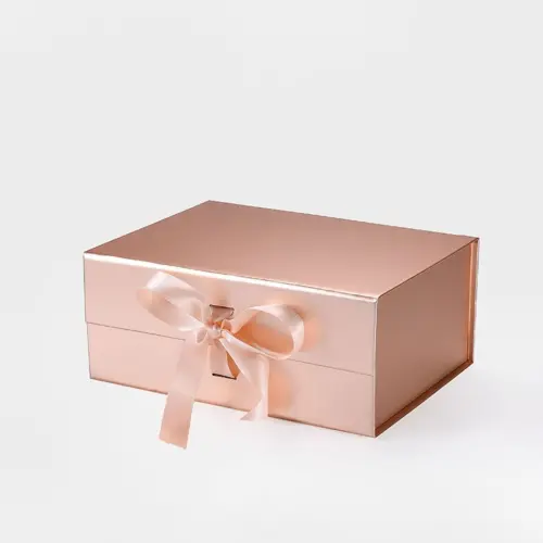 A4 Deep Pearl Silver Magnetic Gift Box - Geotobox