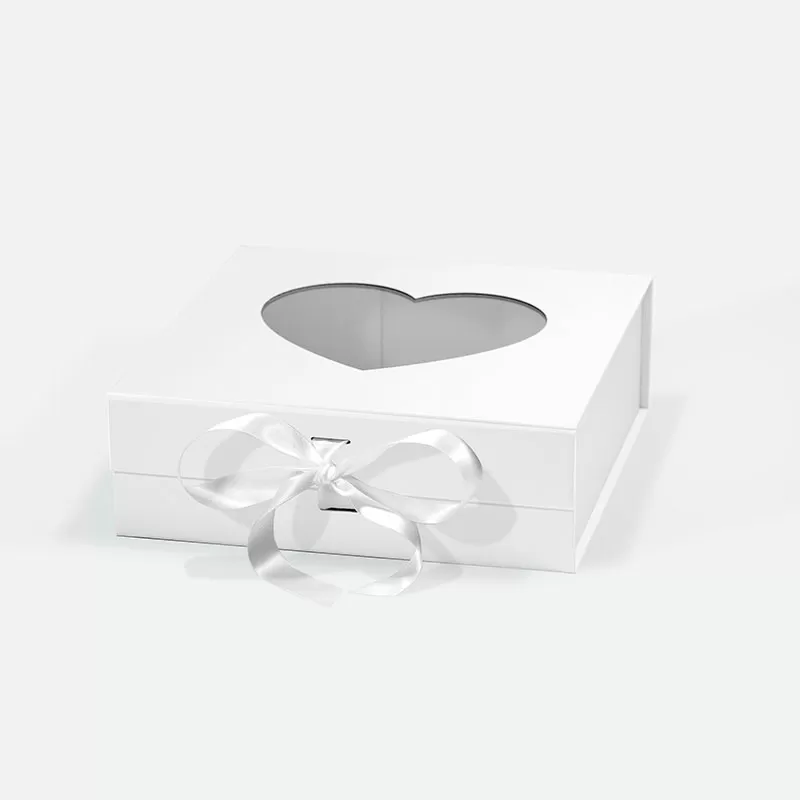 A5 Square White Magnetic Gift Box