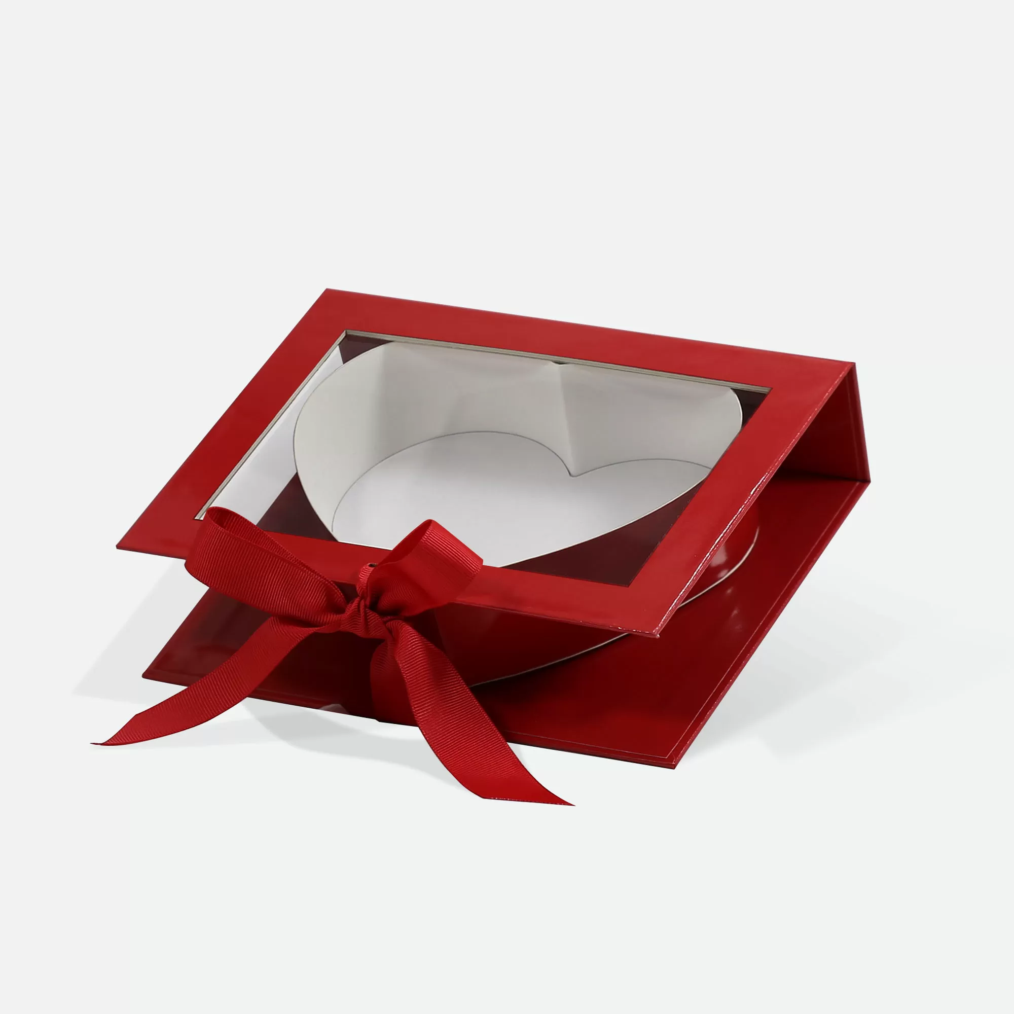 Red Big Heart Shaped Gift Box