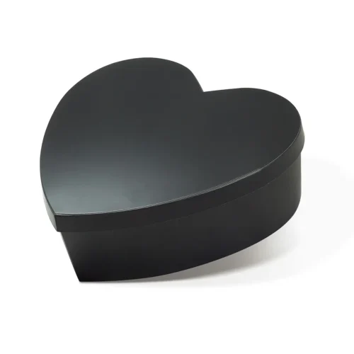 Black Big Heart Shaped Gift Box