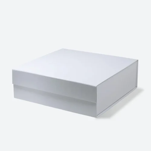 MA Square White Magnetic Gift Box