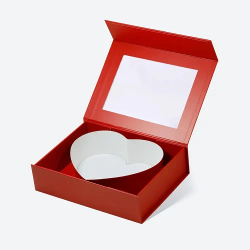 F1 Red Magnetic Closure Heart Shaped Gift Box