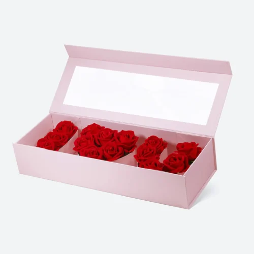 F3 Deep I Love You Pink Flower Gift Box