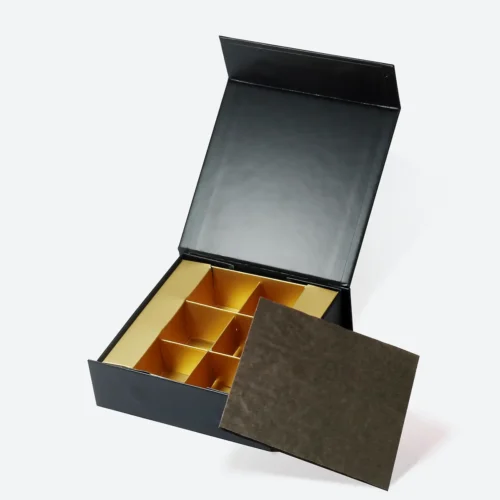 6-Piece/Cavity Small Rigid Empty Chocolate Confectionery Packaging Box