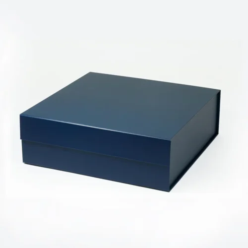 MA Square Navy Blue Magnetic Gift Box