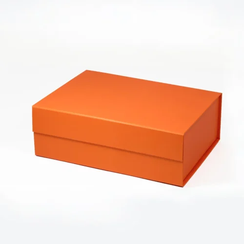 Medium Orange Magnetic Gift Box