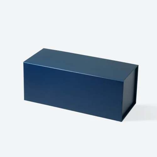 Wine XS Navy Blue Single Bottle Gift Box