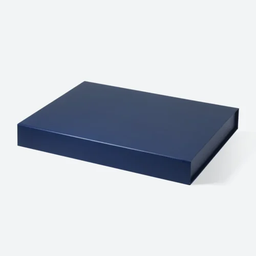 A4 Extra Shallow Navy Blue Magnetic Gift Box