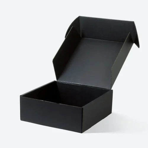 B6 Square Black Corrugated Mailer Box